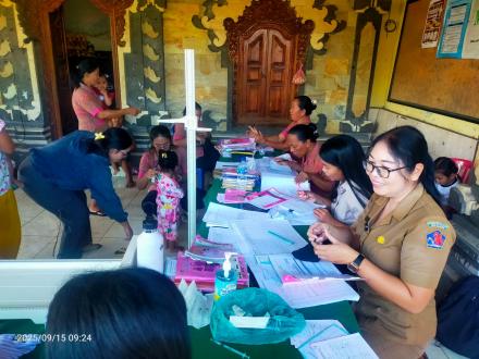 Posyandu Balita Desa Anturan Banjar Dinas Munduk Berjalan Lancar
